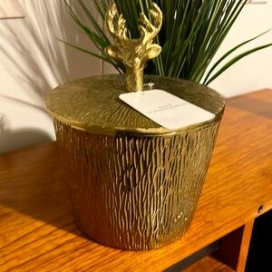 💎NWT Gold reindeer ice bucket